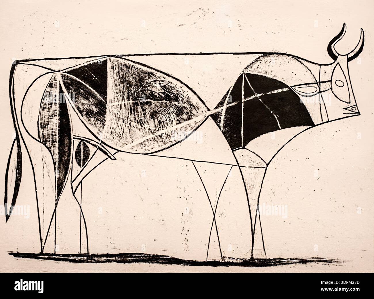 Pablo Picasso The Bull Le Taureau State IV 1945 Lithograph Stock pablo-picasso-the-bull-le-taureau-state-iv-1945-lithograph-stock