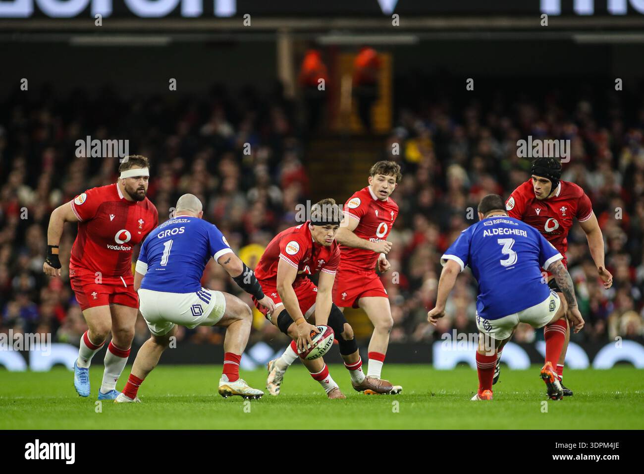 Alex Mann of Wales during the Guinness Six Nations match Wales vs ...