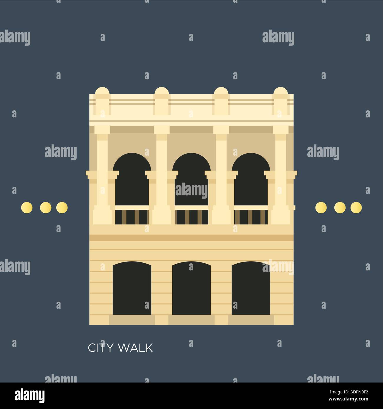 Bologna portico Stock Vector Images - Alamy