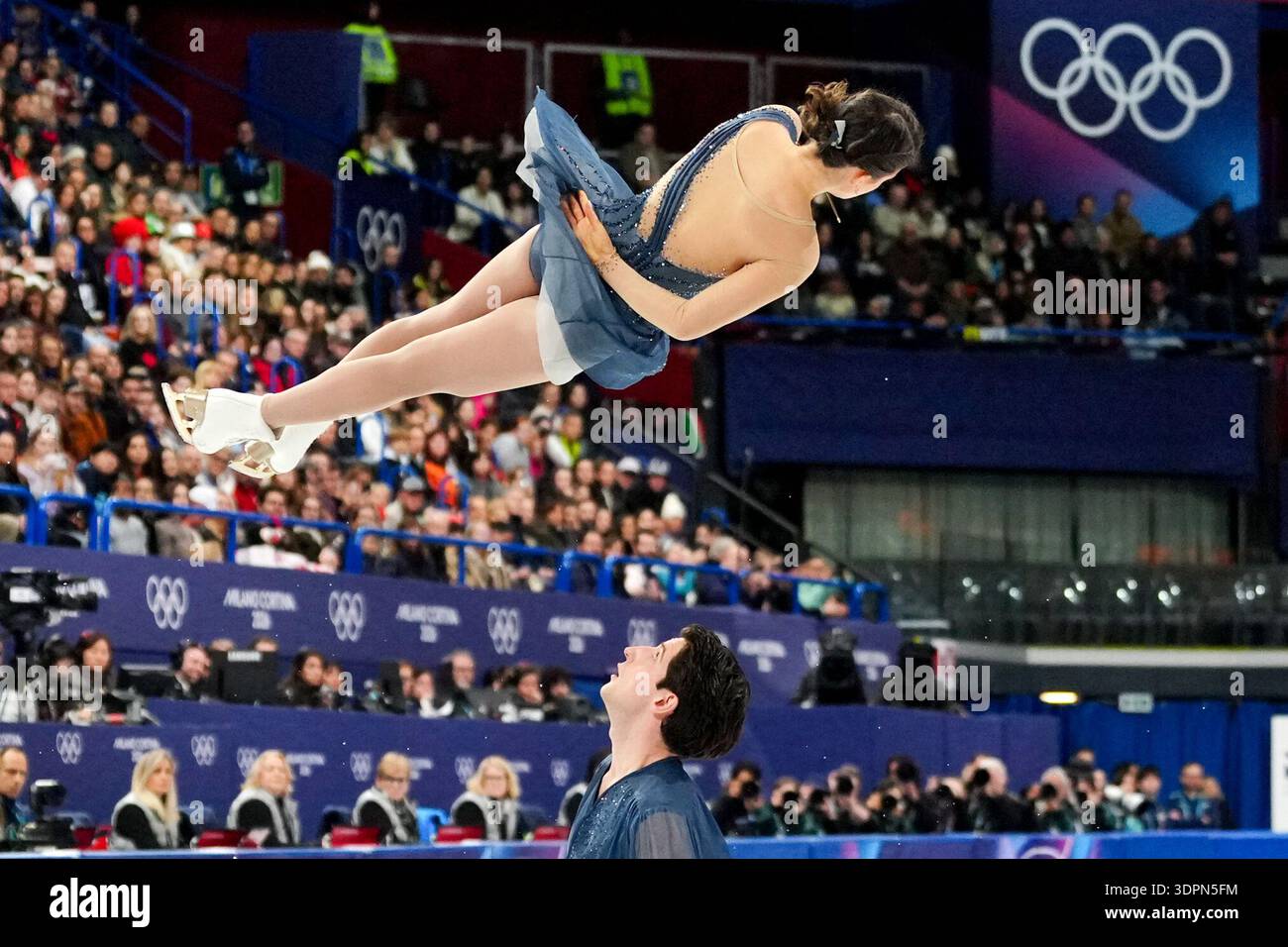 GOLUBEVA Anastasiia GIOTOPOULOS MOORE Hektor Competing For The Golubeva Anastasiia Giotopoulos Moore Hektor Competing For The Olympic Figure Skating Pair Skating Short Program For The Milano Cortina 2026 Winter Olympics In Milan Italy February 15 2026 Photo Claudio Furlanlapresse 3DPN5FM