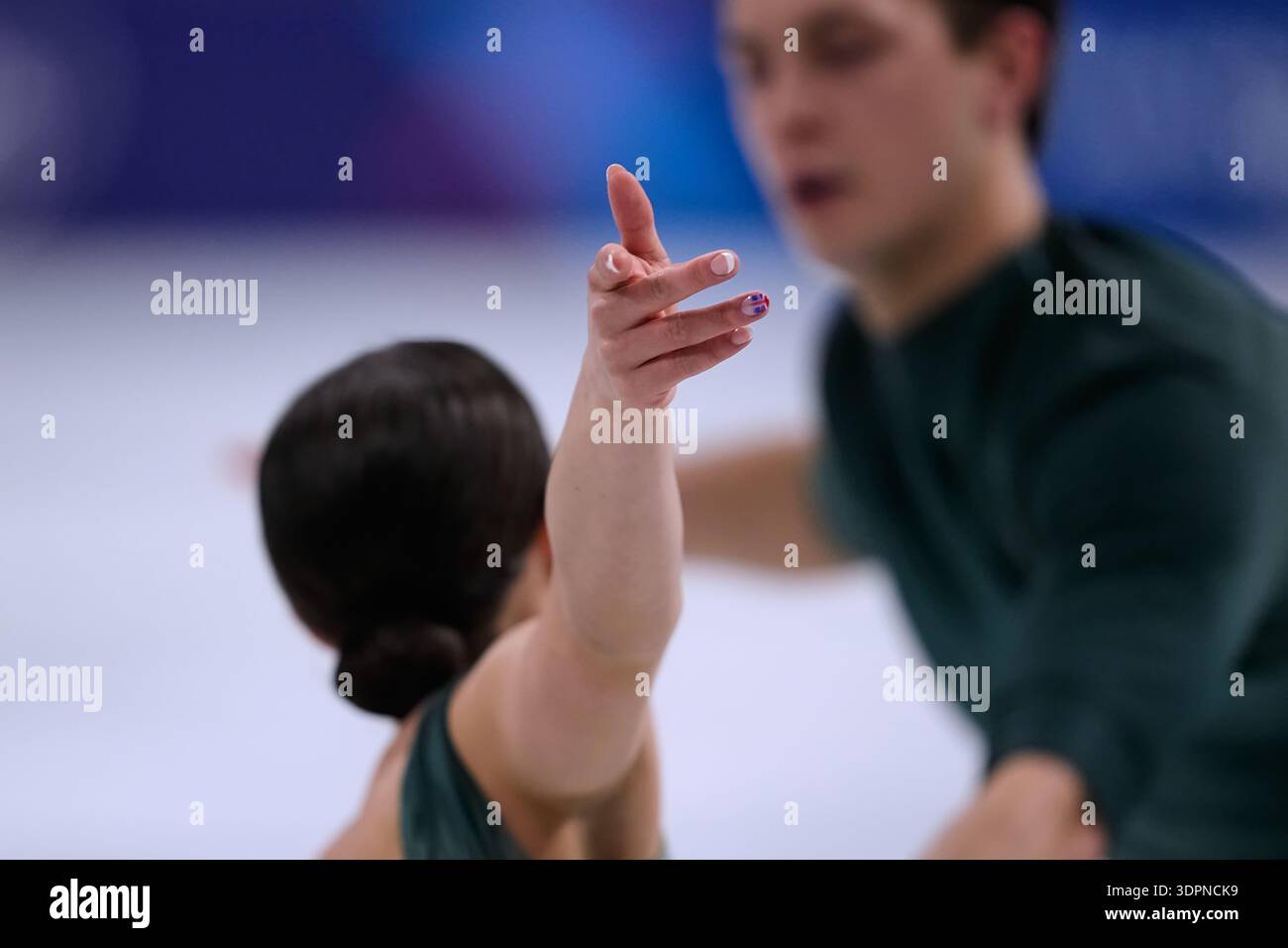 Luke Digby Anastasia Vaipan-Law and Luke Digby of Britain compete during the pairs ...