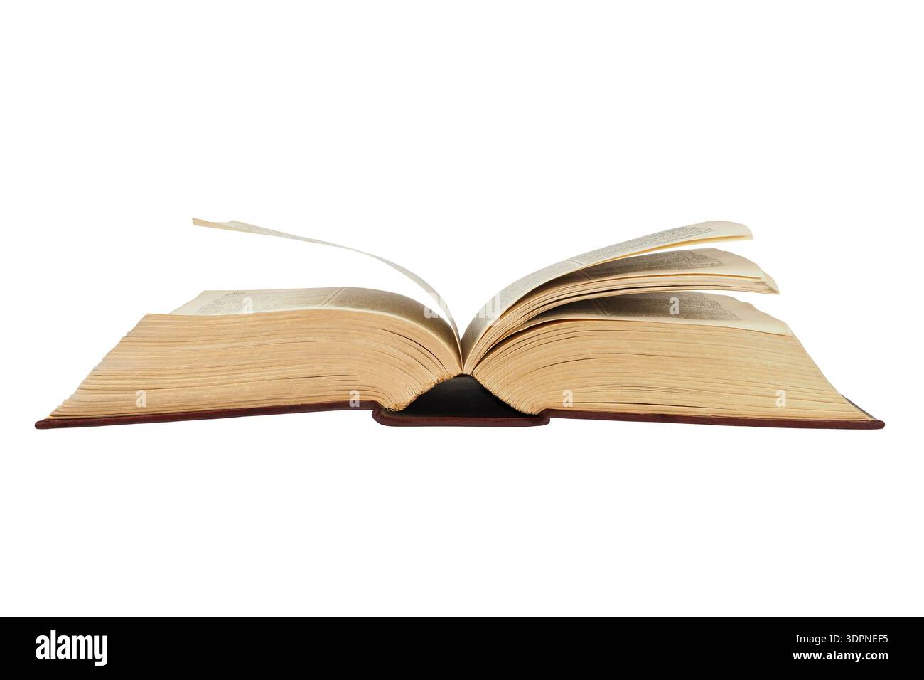 Open book isolated on white background Stock Photo