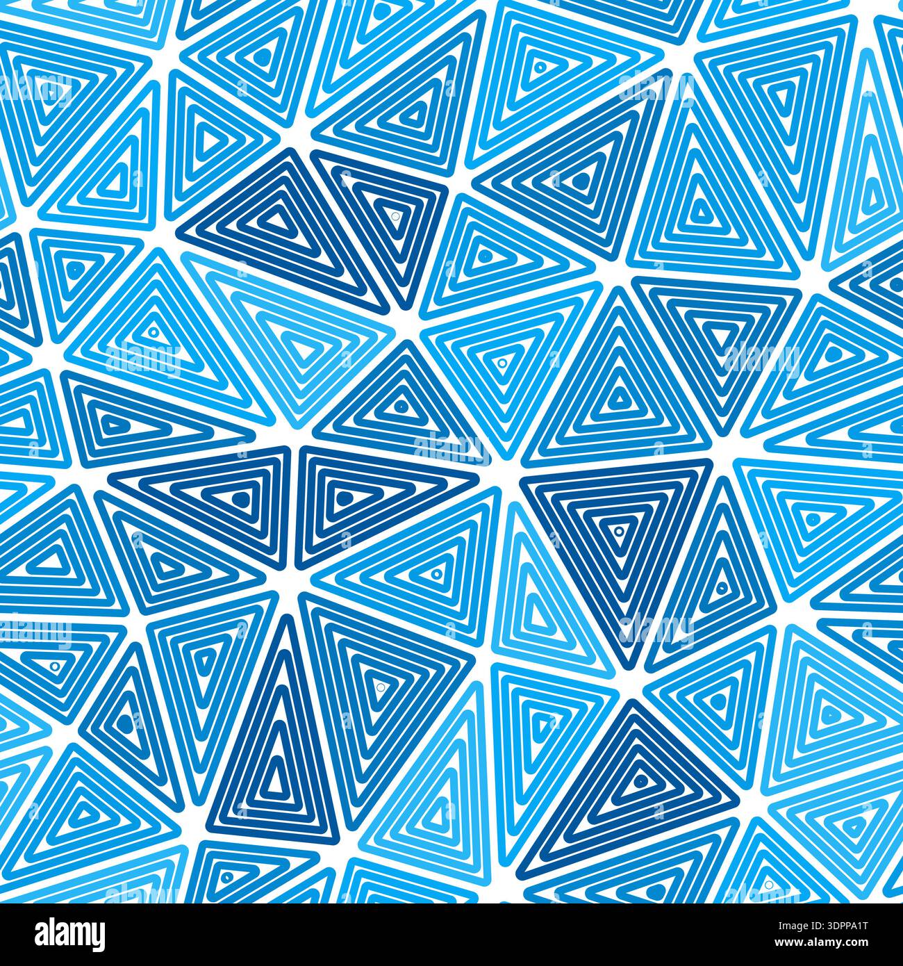 Abstract template background. Multiple repeated inner triangles. Large triangle sizes. Monotone style. Seamless pattern. Elegant vector tiles. Stock Vector