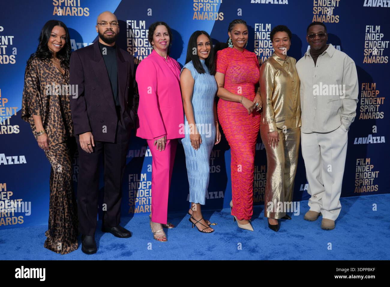 From left, Nicole Brown, Lawrence Lamont, Poppy Hanks, Sara Rastogi ...