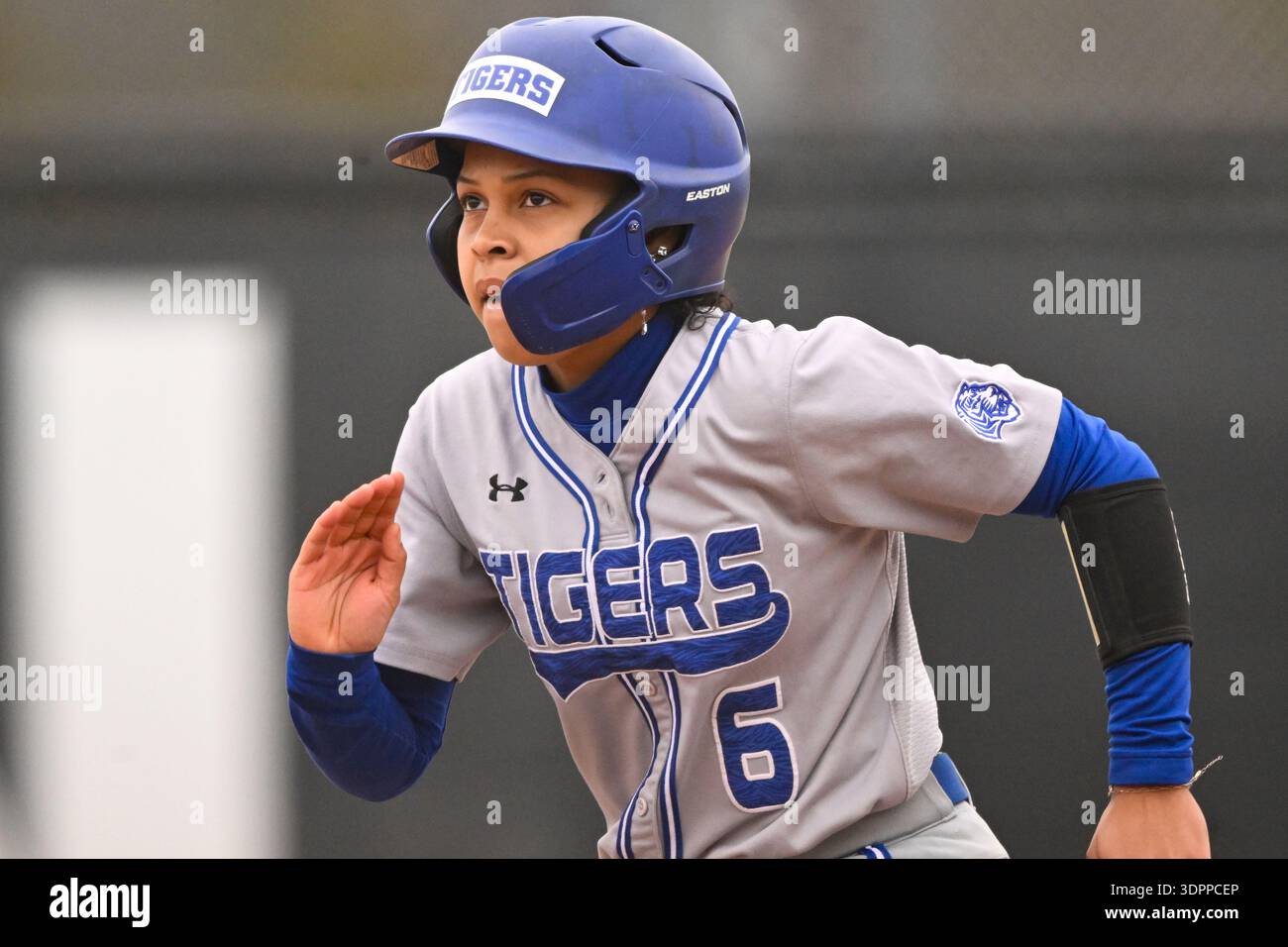 Tennessee State's Alexis Woods (6) (9) plays Butler in an NCAA softball ...