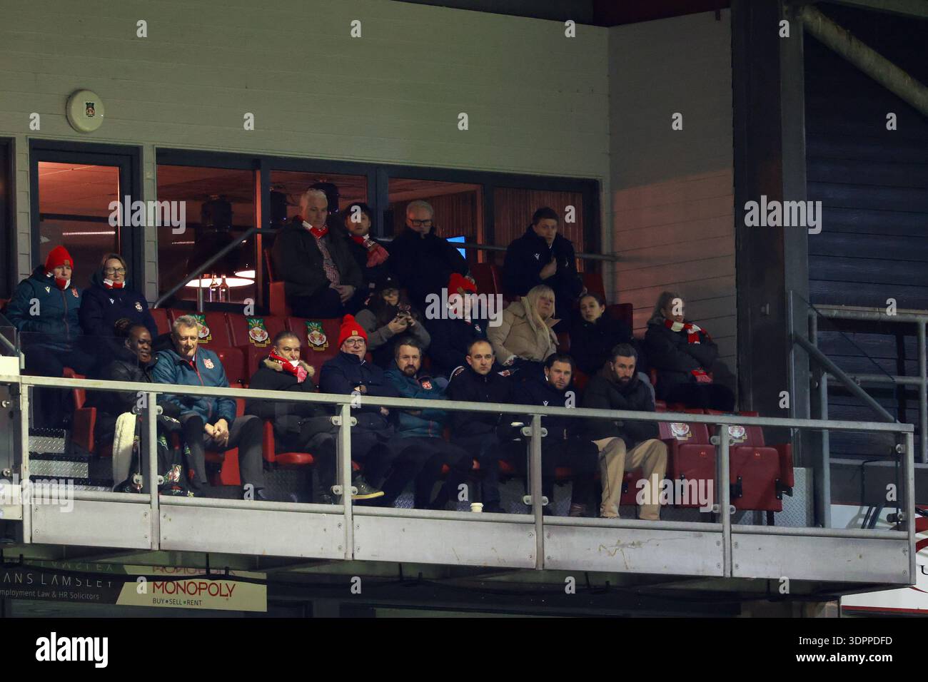 Wrexham Director, Shaun Harvey seen with former player, Ollie Palmer ...