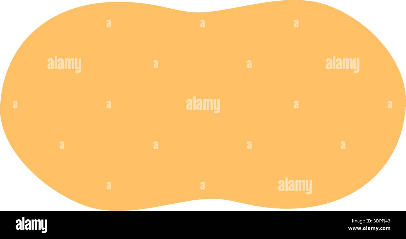 Groovy Retro Abstract Wavy Rectangle Border Stock Vector