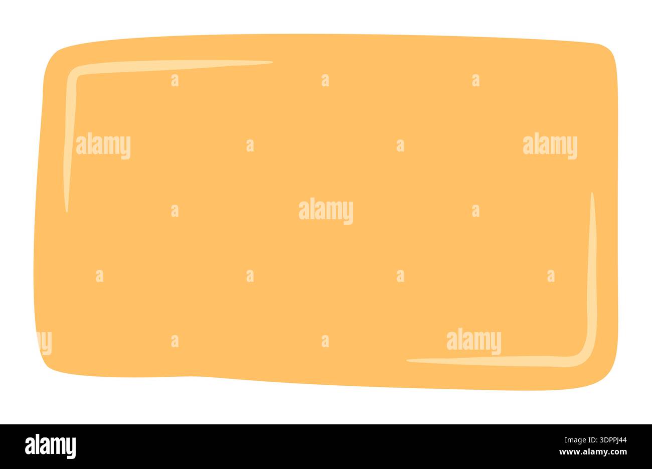 Organic Doodle Fluid Rectangle Shape Stock Vector