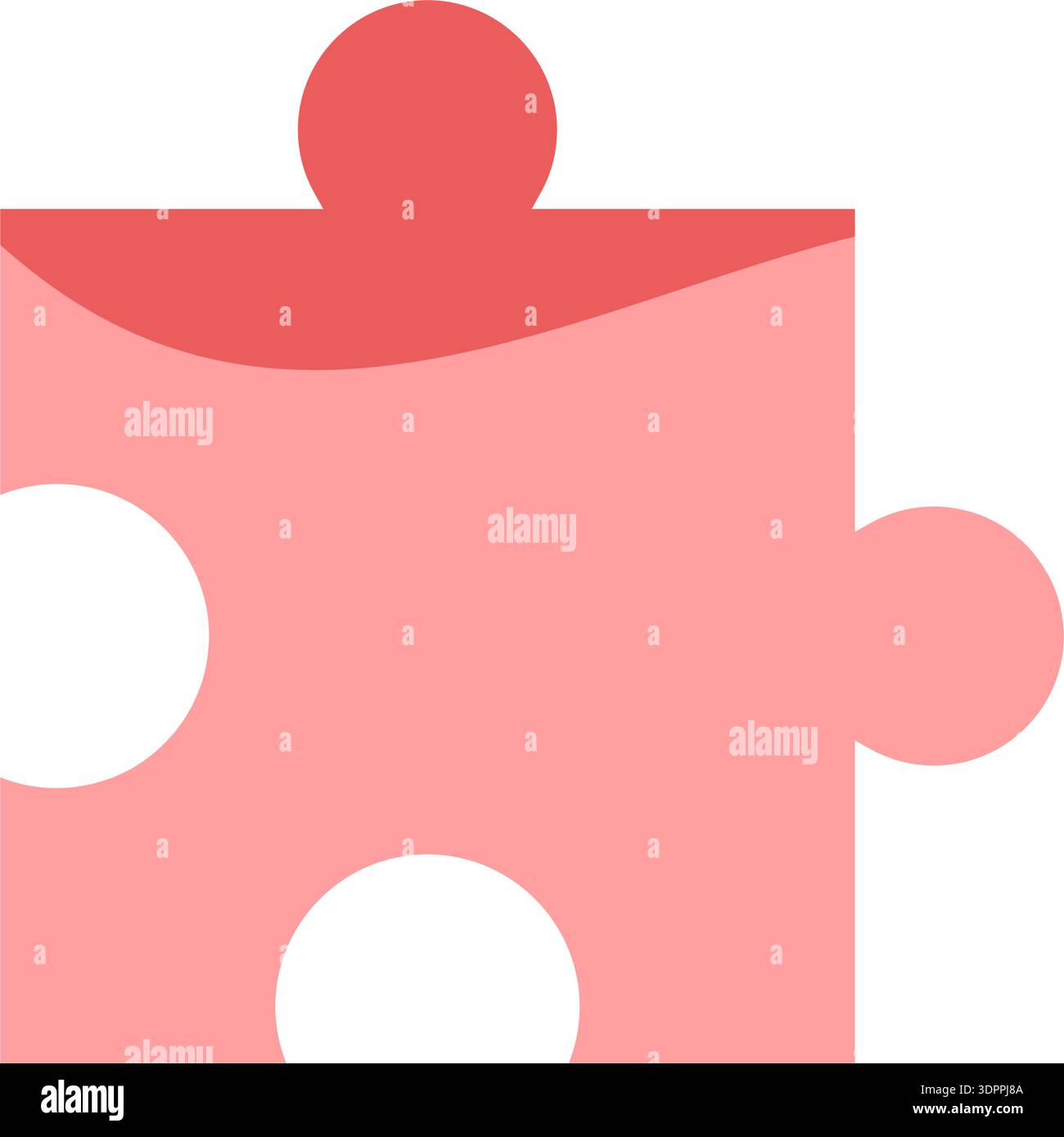 Flat Jigsaw Puzzle Silhouette Icon Stock Vector