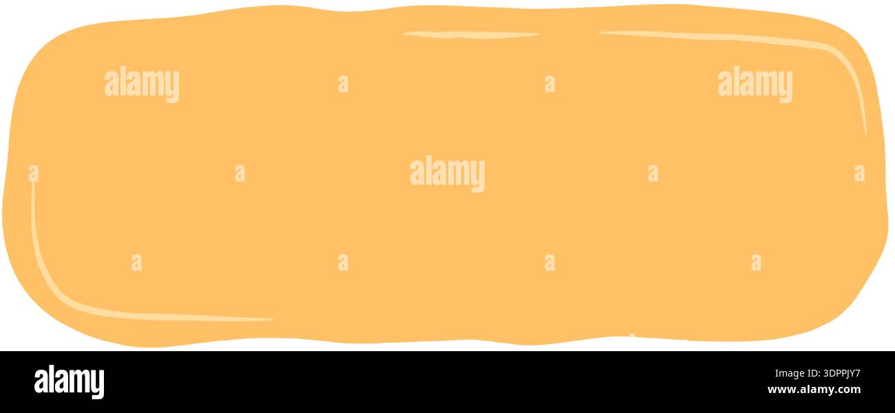 Hand Drawn Organic Squiggle Rectangle Frame Stock Vector