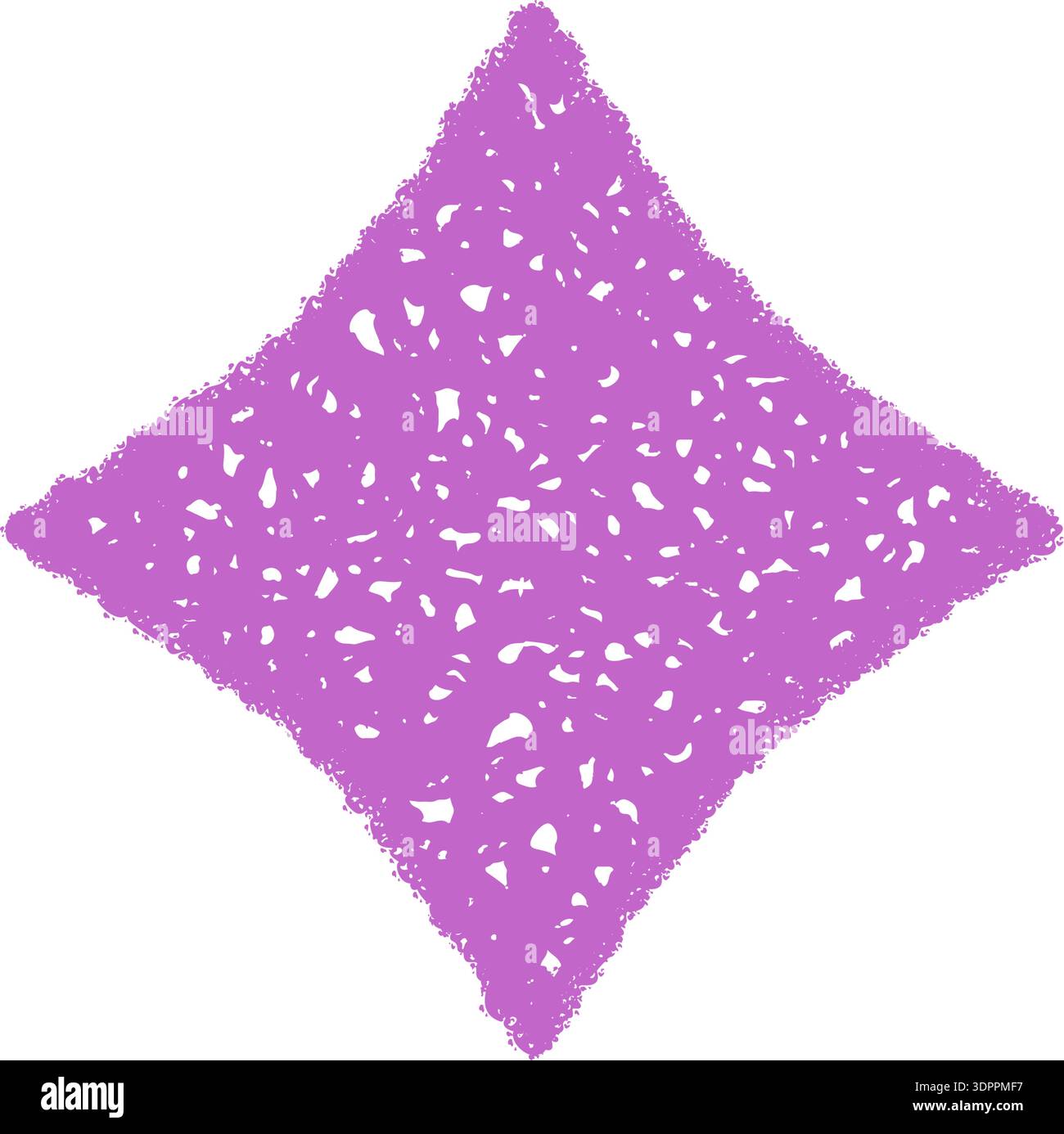 Purple Chalk Firework Star Icon Sketch Stock Vector