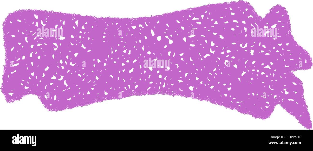 Wavy Chalk Speech Balloon Banner Stock Vector