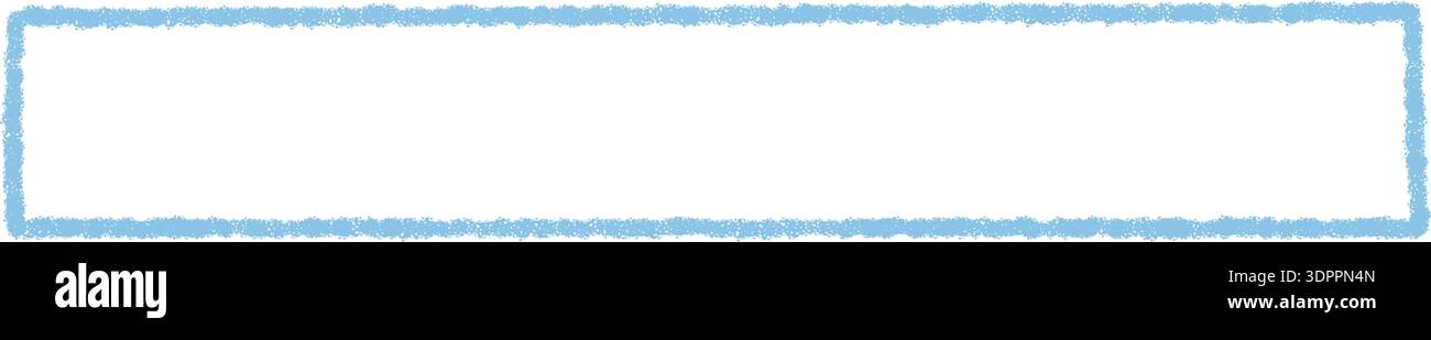 Chalk Outline Rectangle Textbox Template Stock Vector