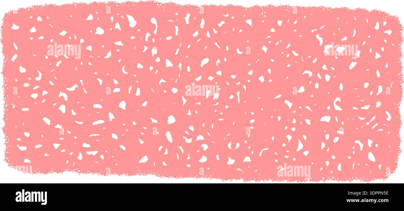 Handdrawn Chalk Rectangle Squiggle Label Stock Vector