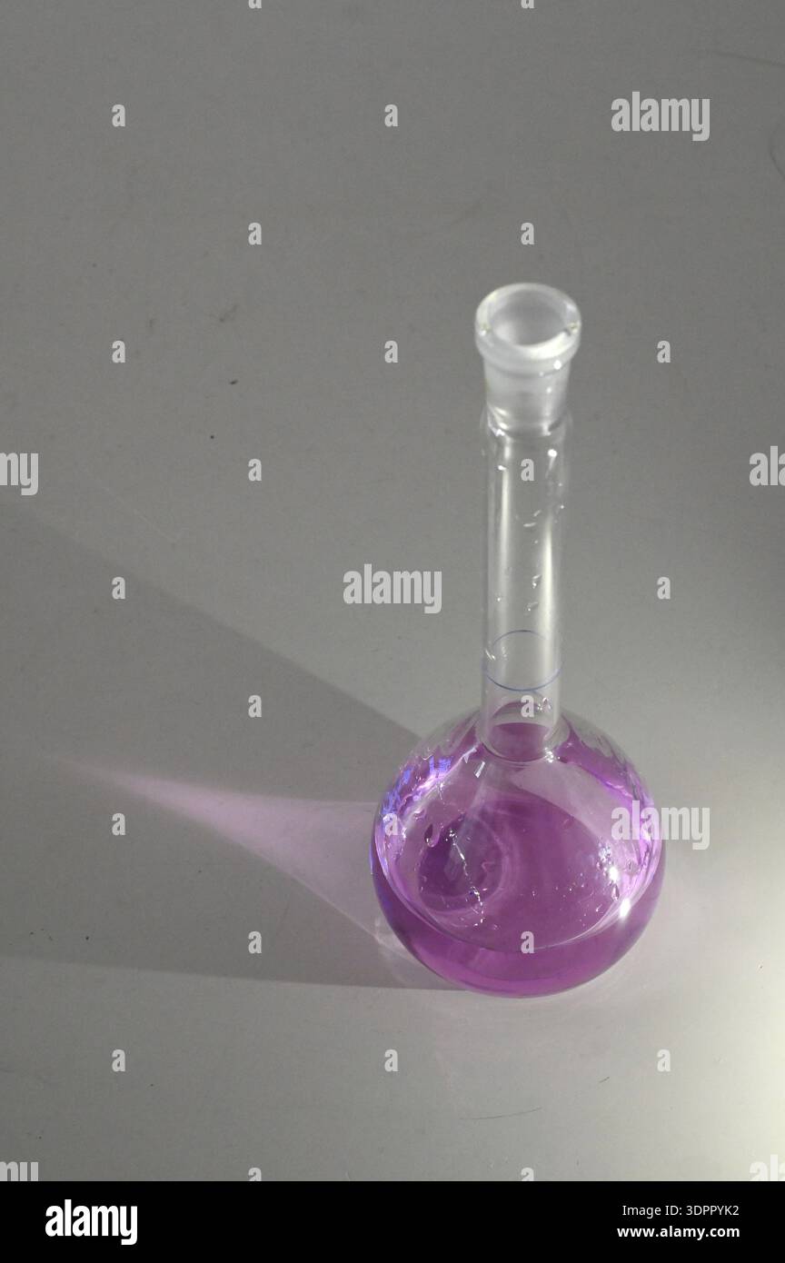 Measuring flask Stock Photo