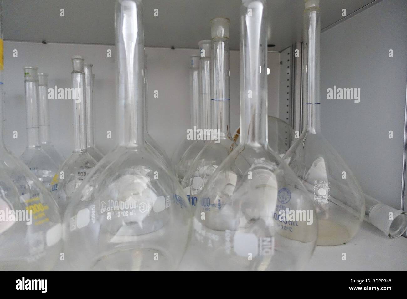 Measuring flask Stock Photo