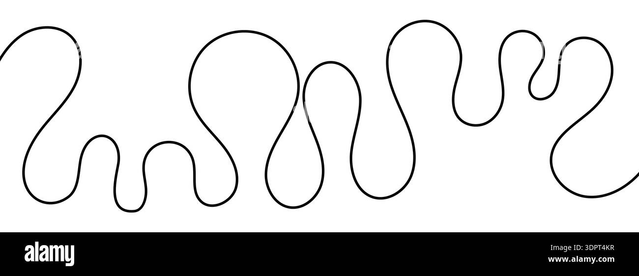 Continuous a single line with weaves Stock Vector Image & Art - Alamy