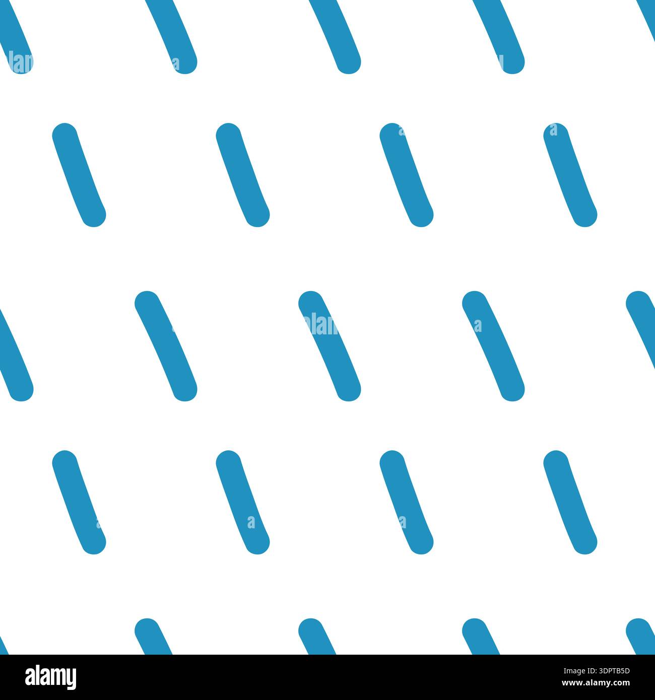 Rain scrawl seamless pattern. Blue small lines sprinkles background. Simple confetti repeated wallpaper. Short line dash vector surface design. Repeat Stock Vector