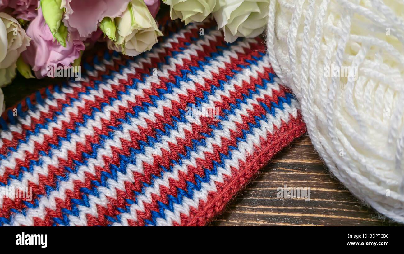 Colorful knit fabric suitable for home decor, fashion, or textiles ... - Home Decor Using Textiles With Texture