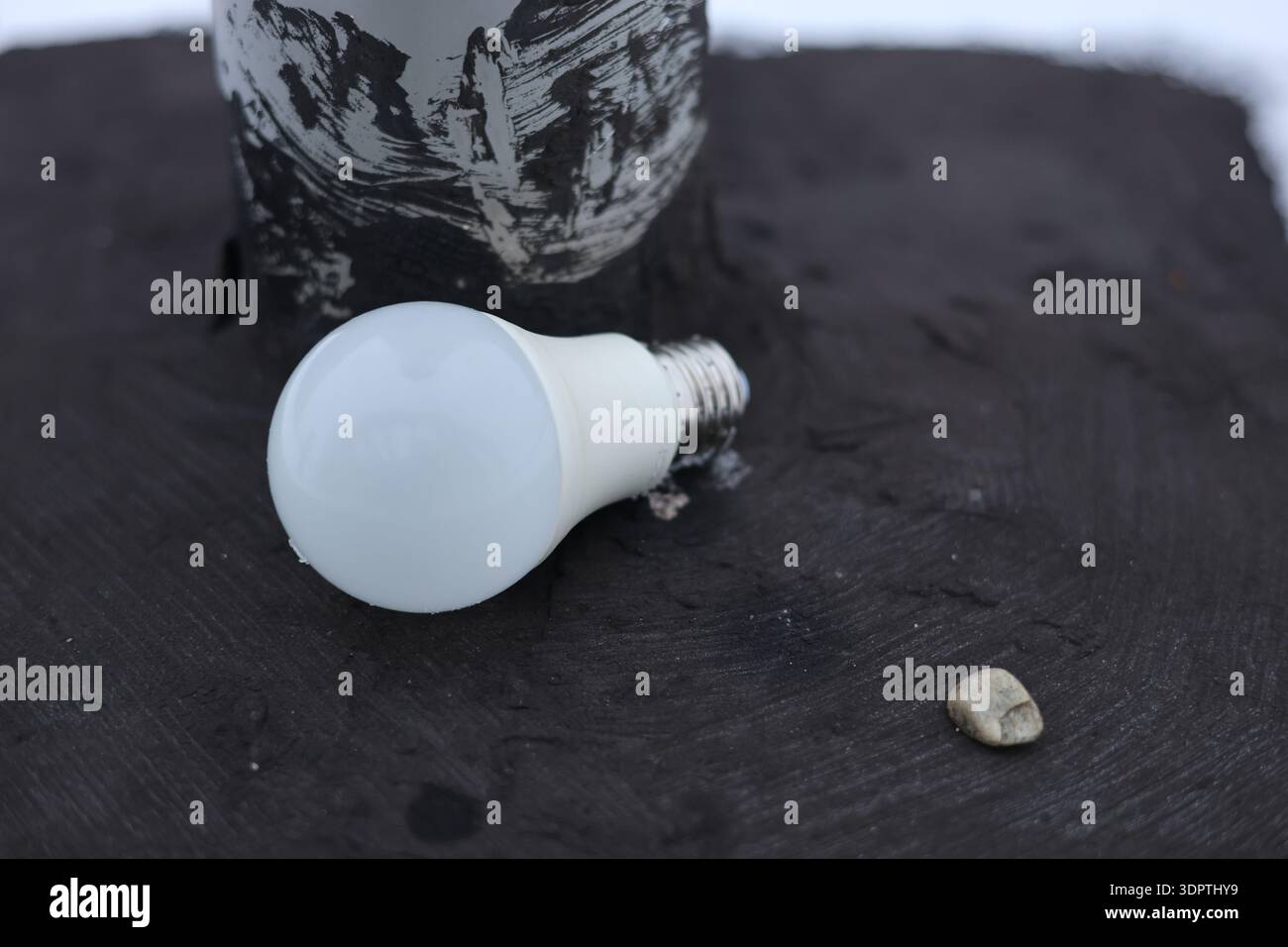 Electric led economy light bulb concept shot Stock Photo - Alamy