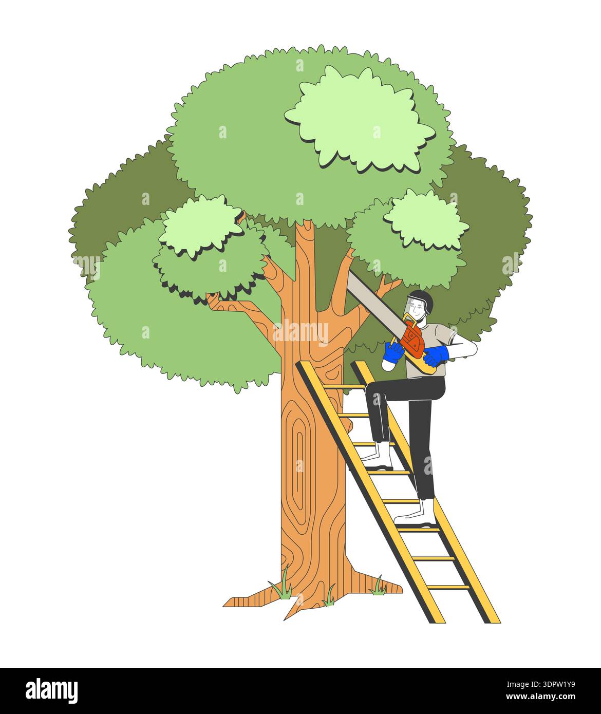 Trimming trade illustration hi-res stock photography and images - Alamy