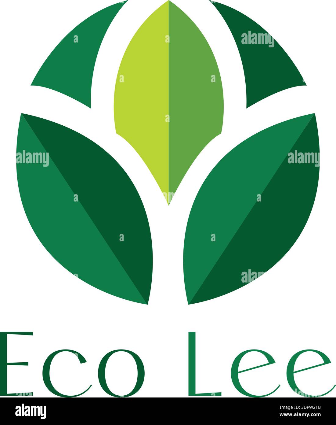 Eco Lee Logo Vector File Stock Vector