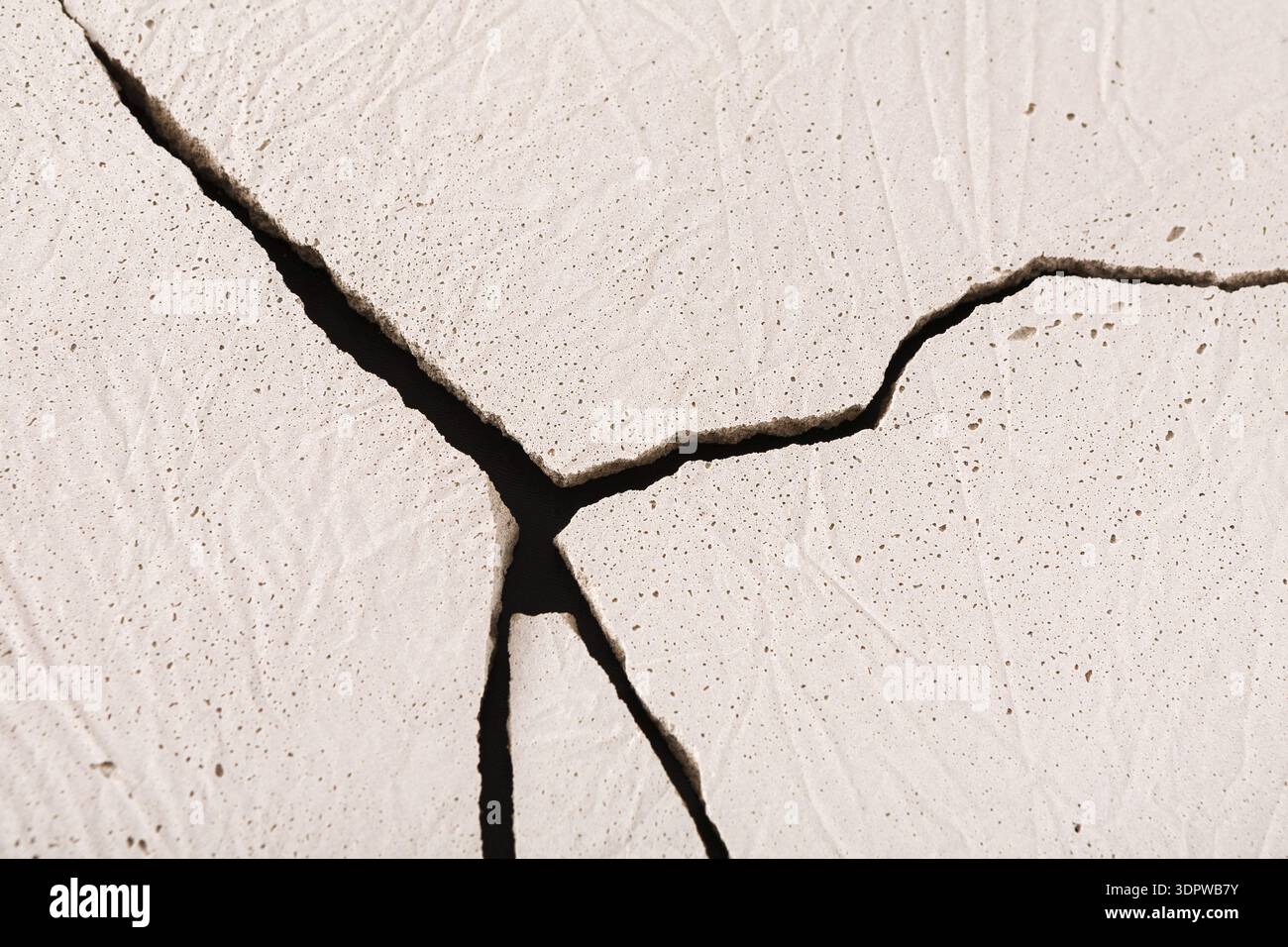 Cracked Surface of Dry Earth Showing Texture and Fissures in Natural ...