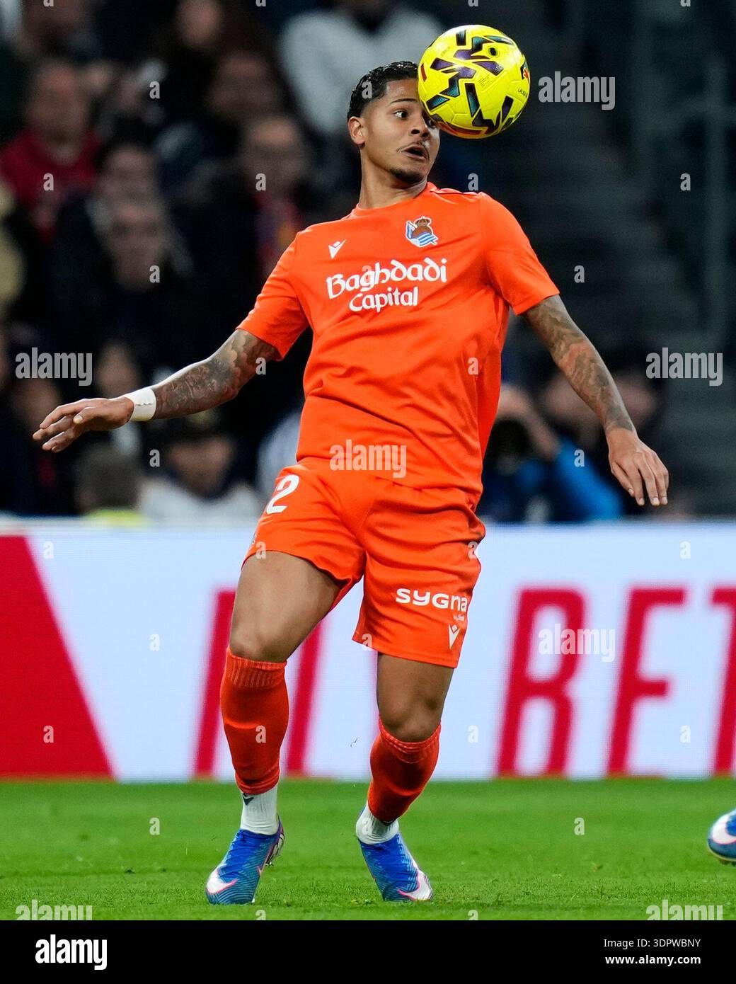 Wesley Ribeiro of Real Sociedad during the La Liga EA Sports match ...
