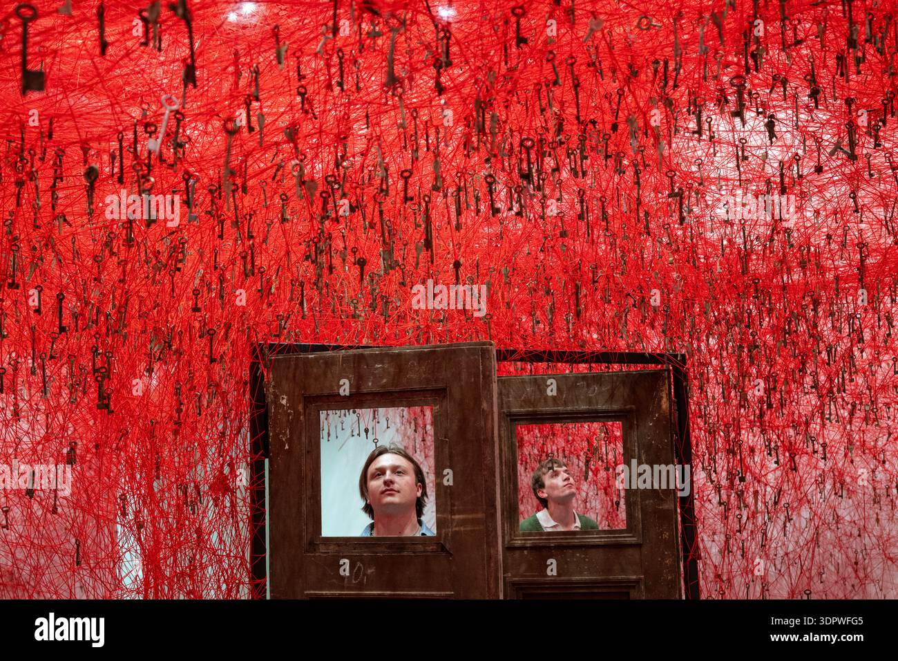 London, UK. 16 February 2026. Staff members with ‘Threads of Life ...