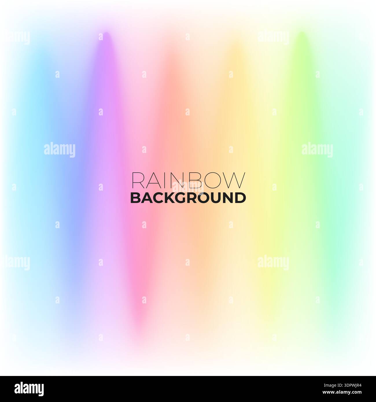 Soft blurred background with gradient rainbow color palette Stock Vector