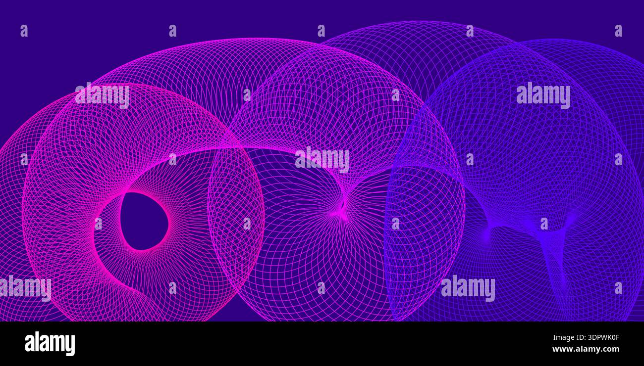 Colorful gradient backdrop with wavy dynamic line. Stock Vector