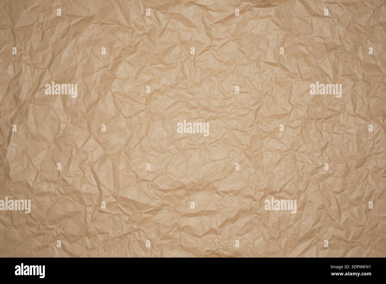 Creased Crumpled Paper Texture Background Stock Photo