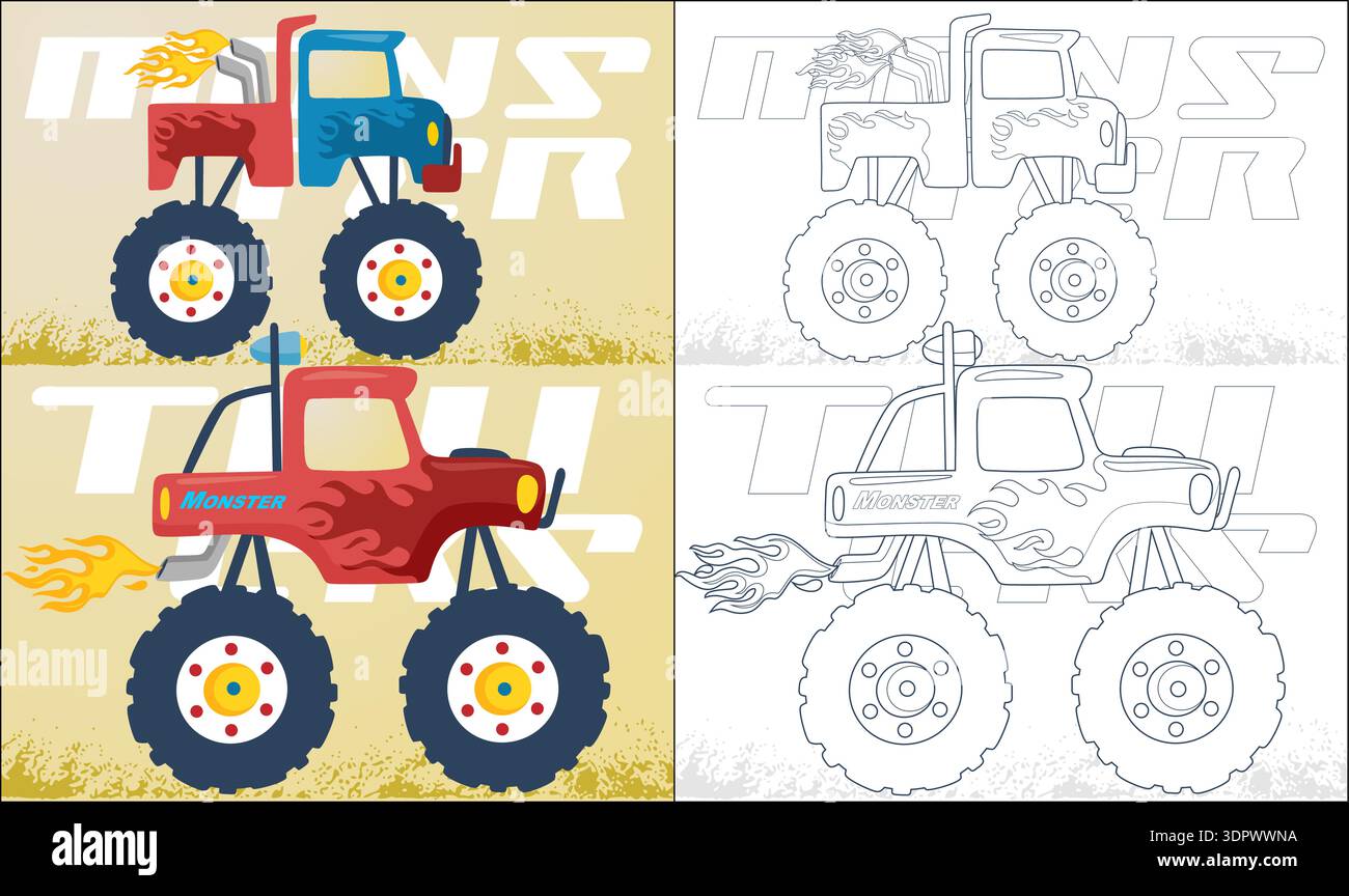4x4 trucks Stock Vector Images - Alamy