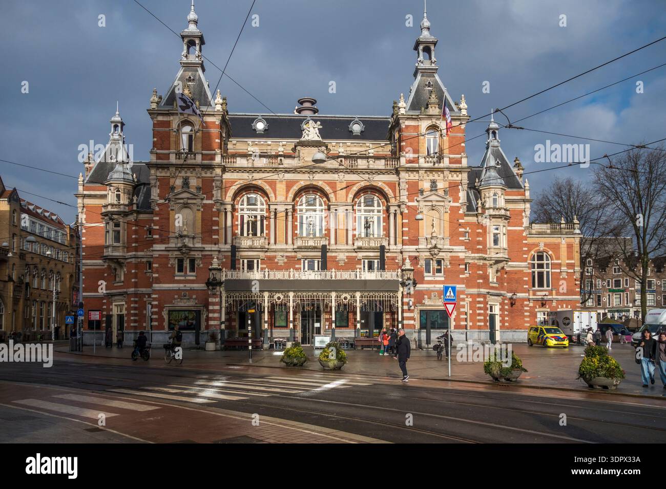 The 19c Stadsschouwburg (municipal theatre), Leidseplein, Amsterdam, Netherlands Stock Photo