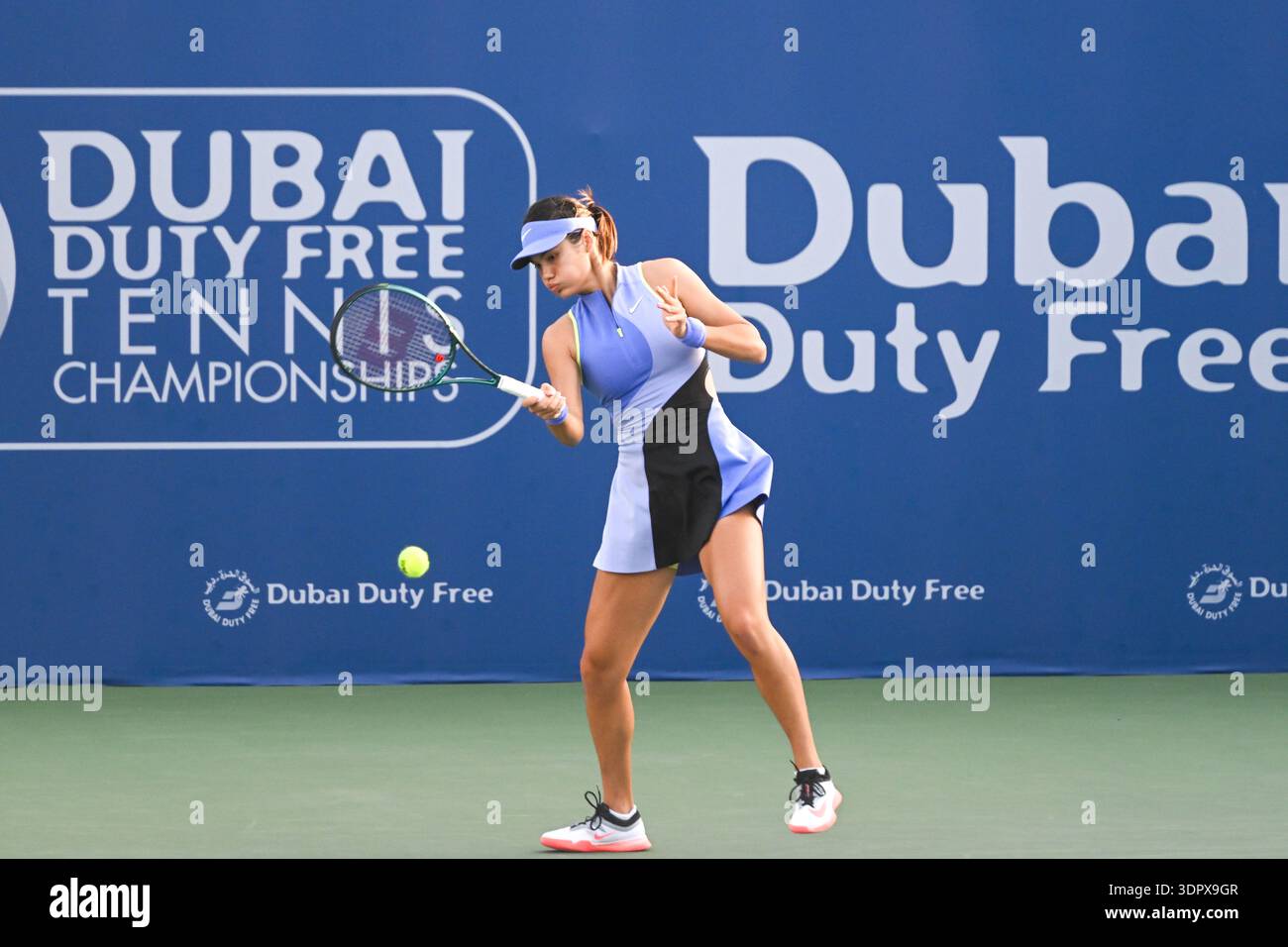 DUBAI, UAE, 16th February 2026. Action from the Round of 64 match ...