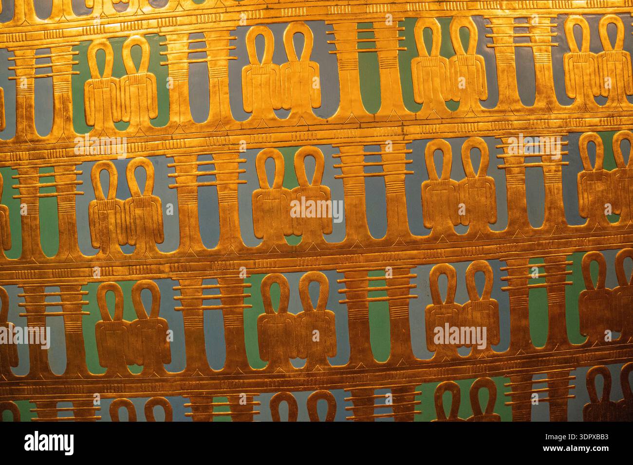 Ancient Egyptian Golden Ornament Pattern with Sacred Symbols Stock ...
