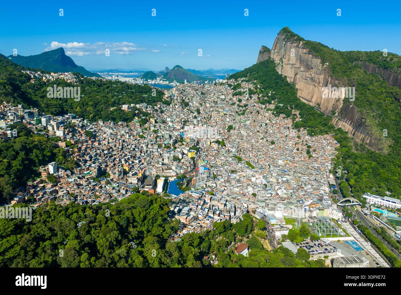 Aerial View Of Favela Da Rocinha The Biggest Slum Shanty Town In aerial-view-of-favela-da-rocinha-the-biggest-slum-shanty-town-in