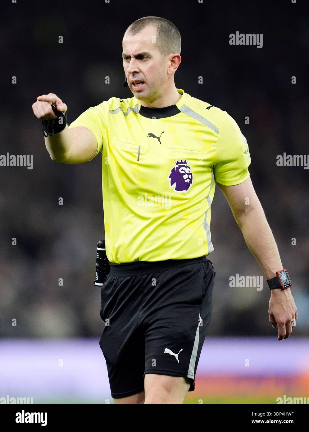 Referee Peter Bankes during the Premier League match at Villa Park ...