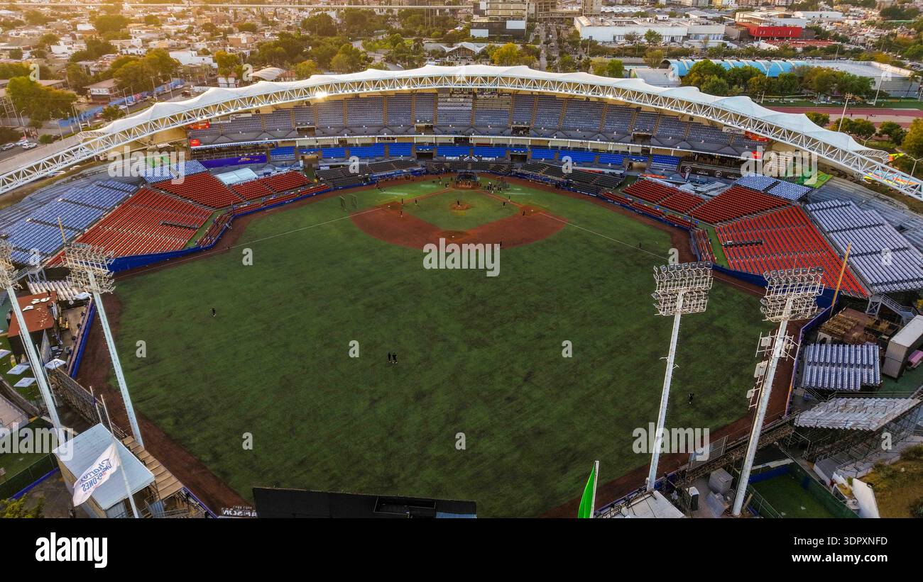 Aerial view of the city of Guadalajara and Estadio Panamericano, home