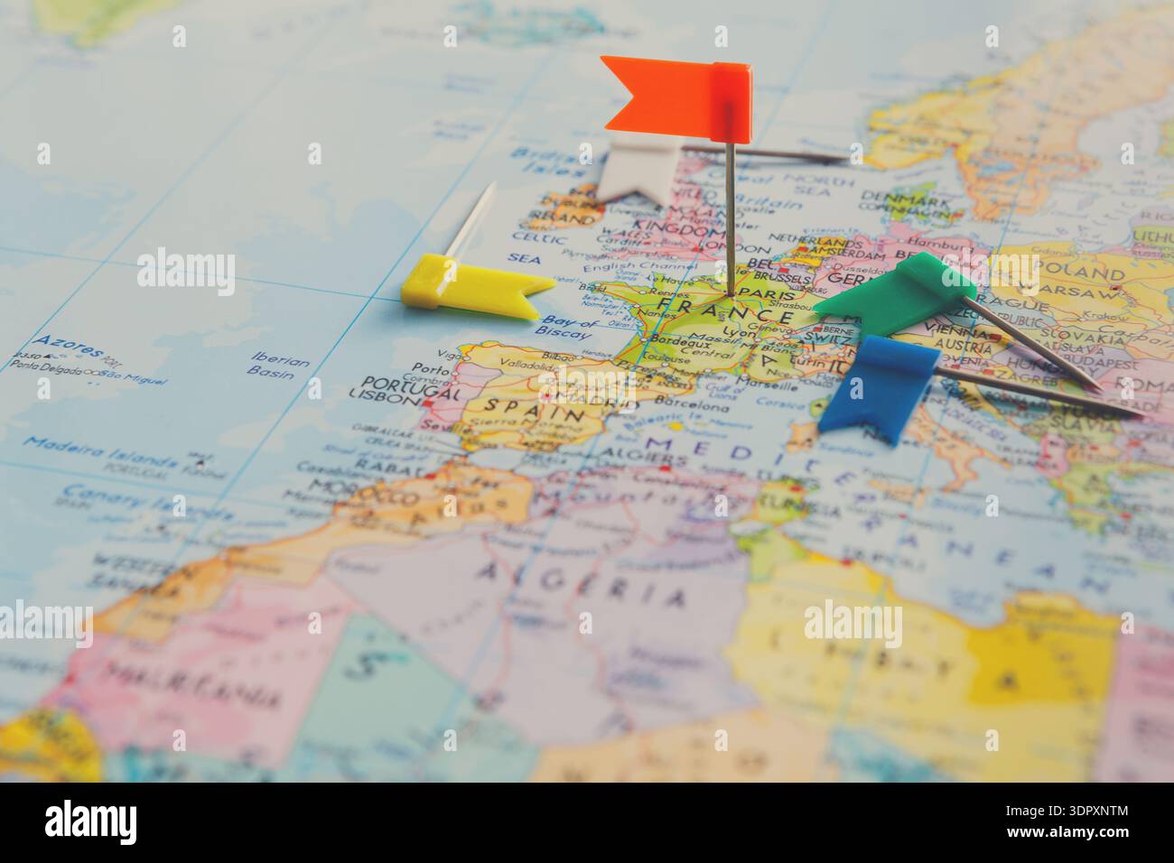 Map of europe and north africa hi-res stock photography and images - Alamy