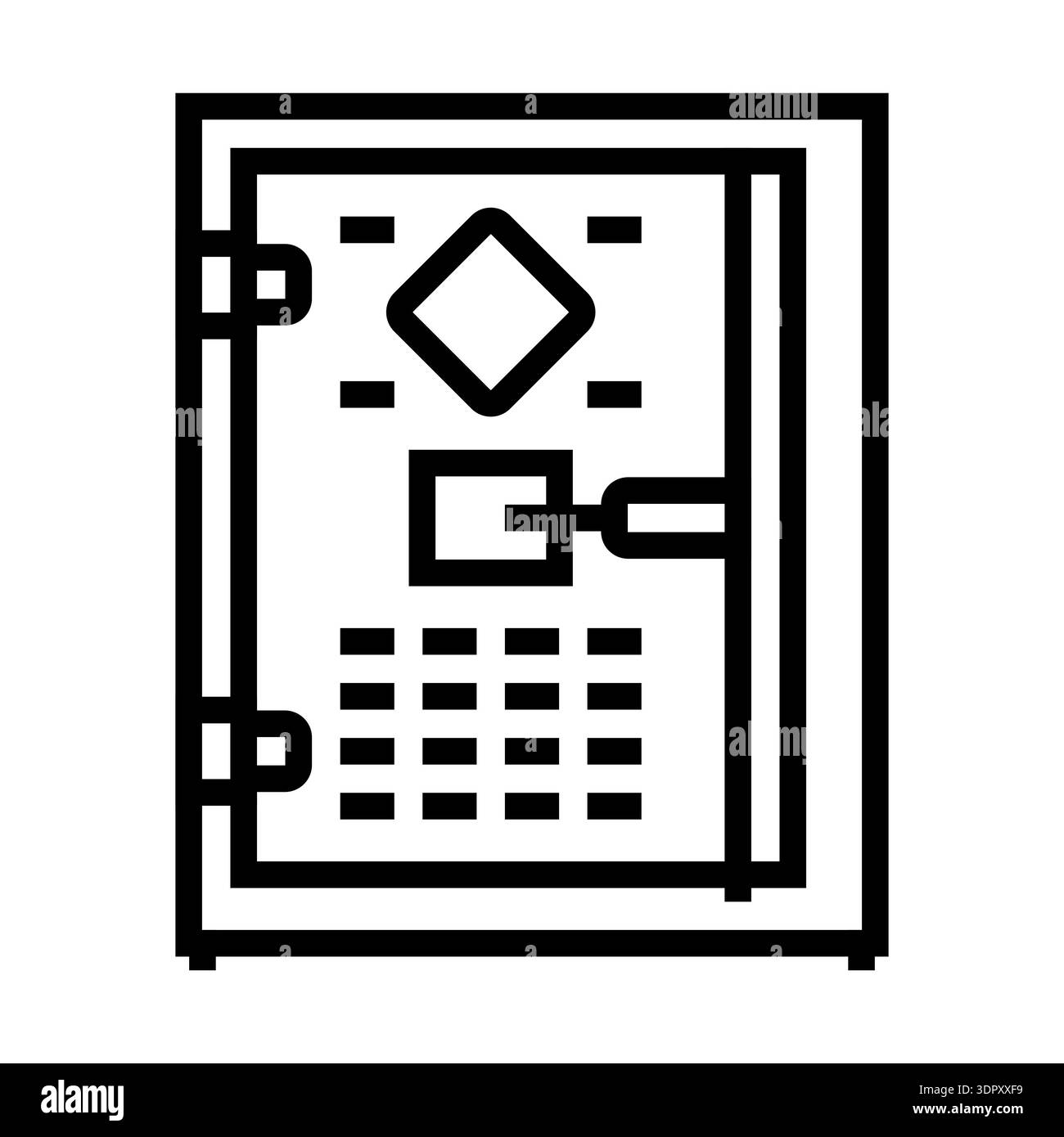 Dangerous Goods Cabinet icon. Factory storage sign. Pictogram of ...