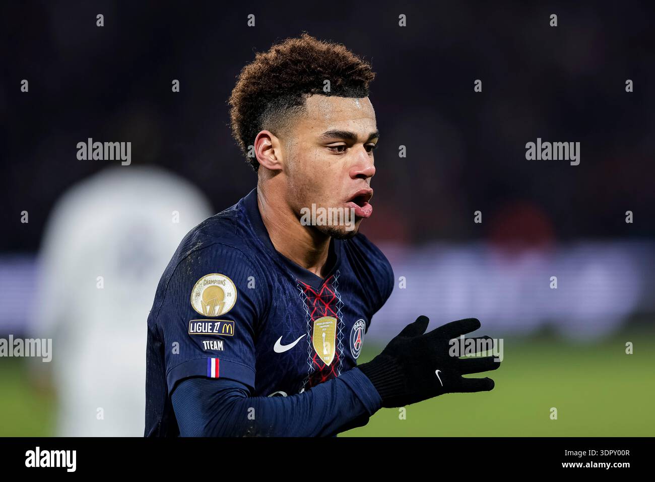 Paris, France - January 4: Désiré Doué of Paris Saint-Germain ...