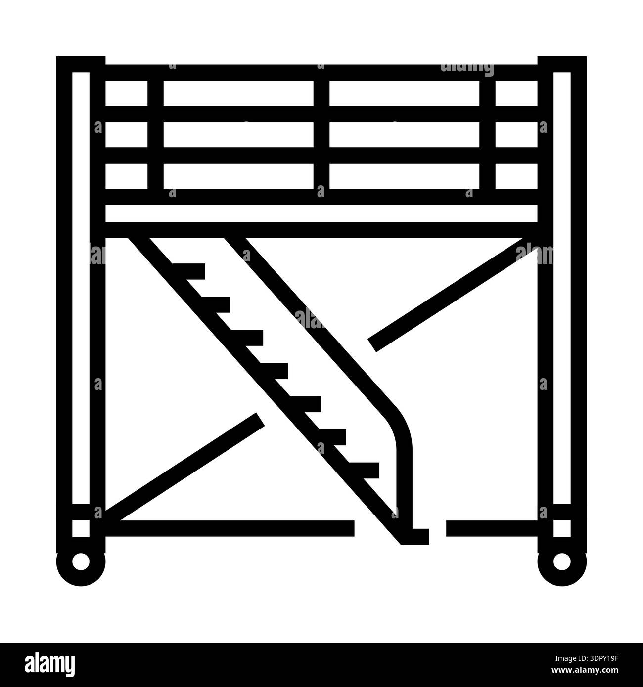 Mobile Scaffold icon. ASRS sign. Warehouse Storage & Racking. Pictogram ...