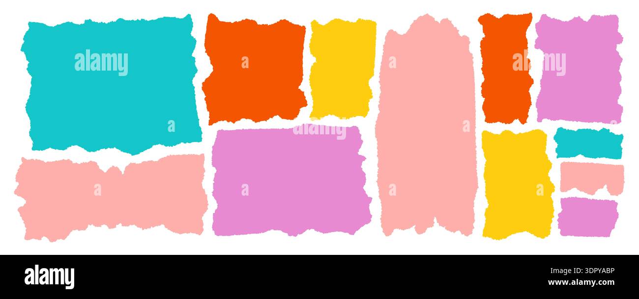 Vintage torn paper label Stock Vector Images - Alamy