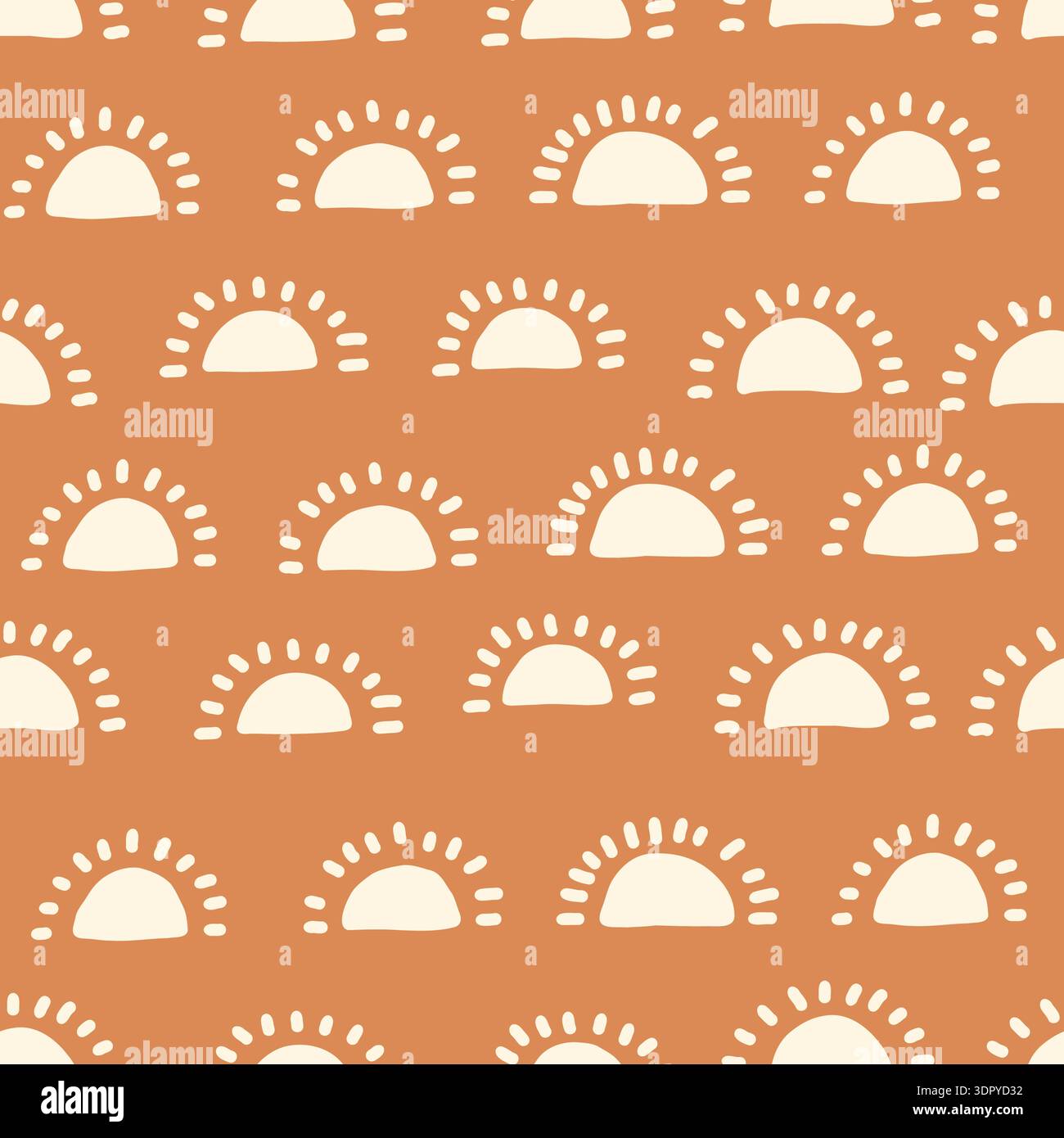 Bohemian baby seamless pattern. Stock Vector