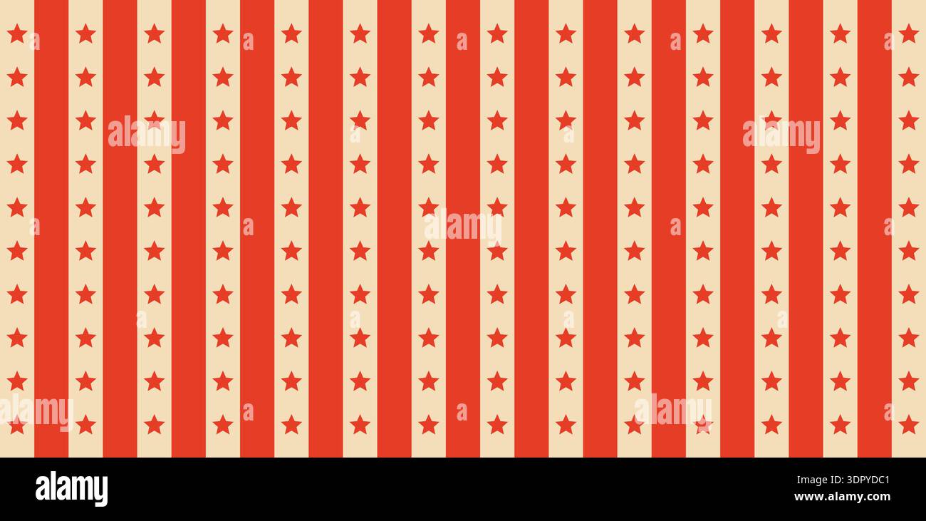 Red striped circus background with vintage carnival stars and retro ...