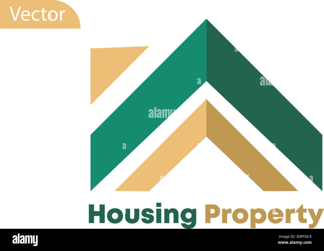House Property Logo Stock Vector