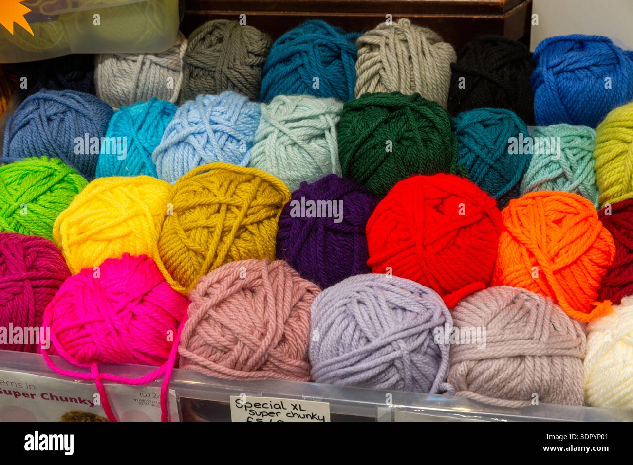 Colorful Yarn Balls Stock Photo