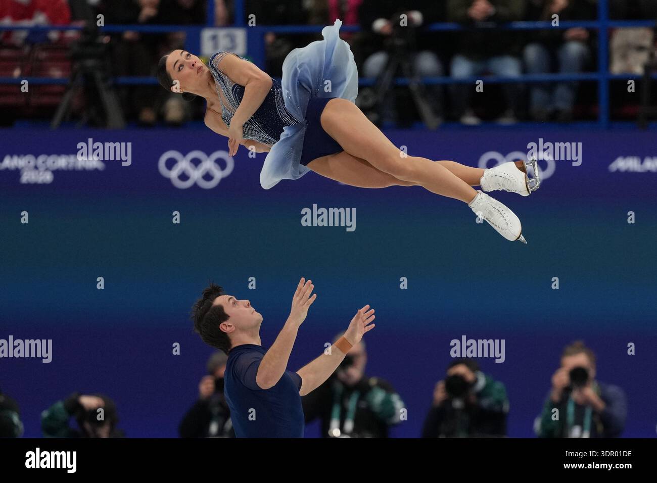 Luke Digby Anastasia Vaipan-Law and Luke Digby of Britain compete during the pairs ...