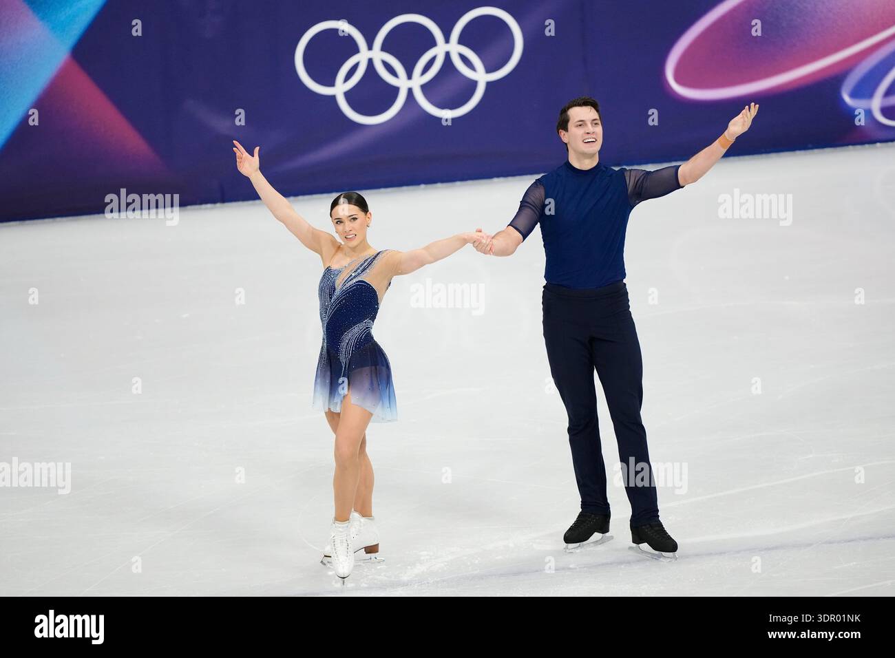 Luke Digby Anastasia Vaipan-Law and Luke Digby of Britain compete during the pairs ...